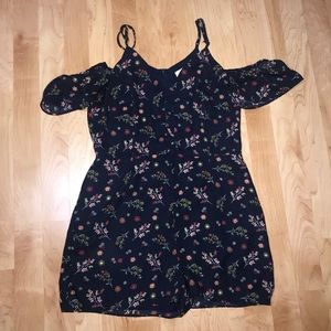 Floral off the shoulder romper. NEW
